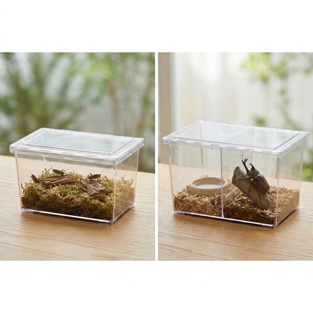 Amazon | シーラケース クリアスライダー コバエシャッター 虫かご